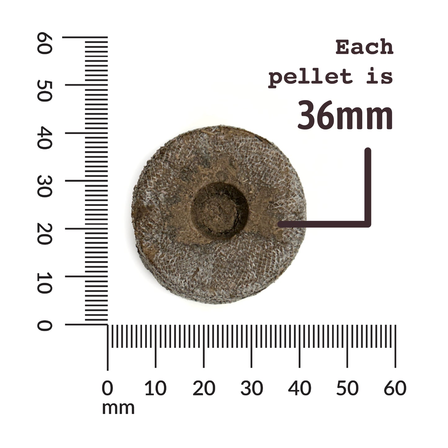 Peat pellet 36mm size