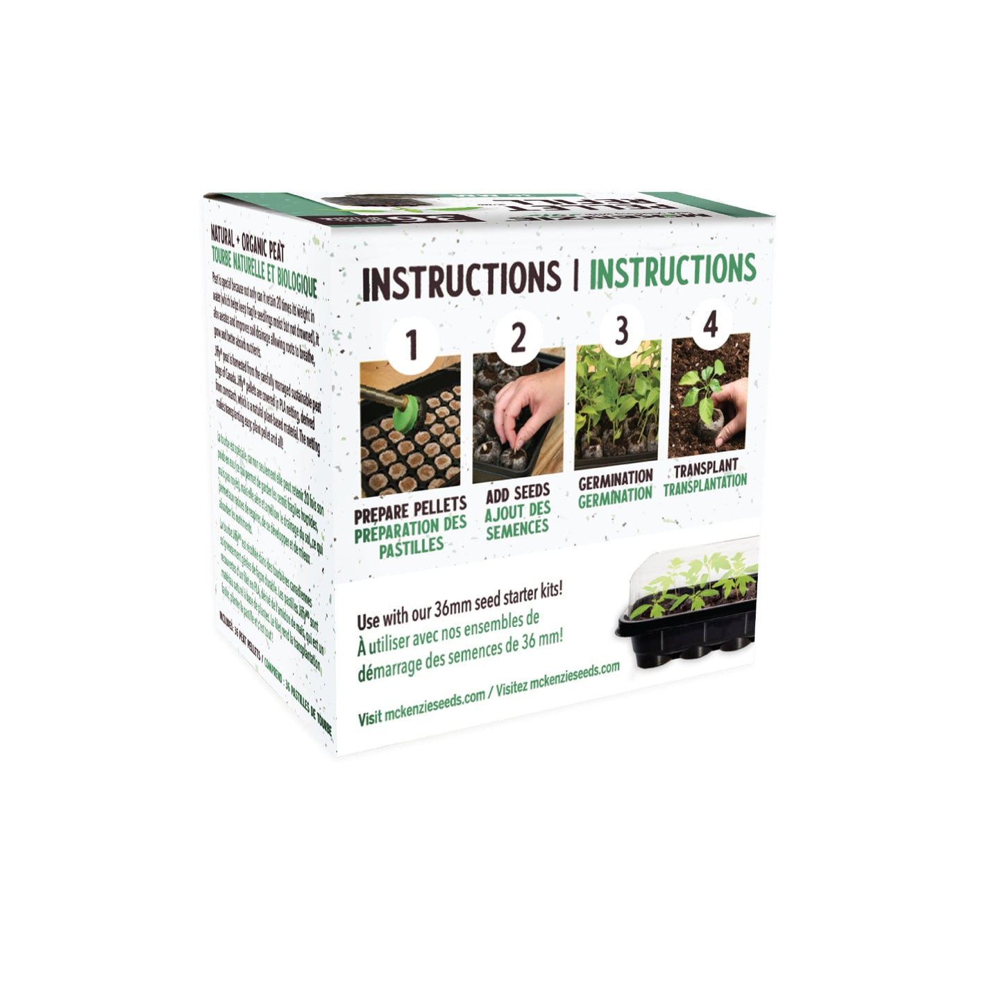 Jiffy Seed Starting 36mm Peat Pellets Refills (36 Pack)