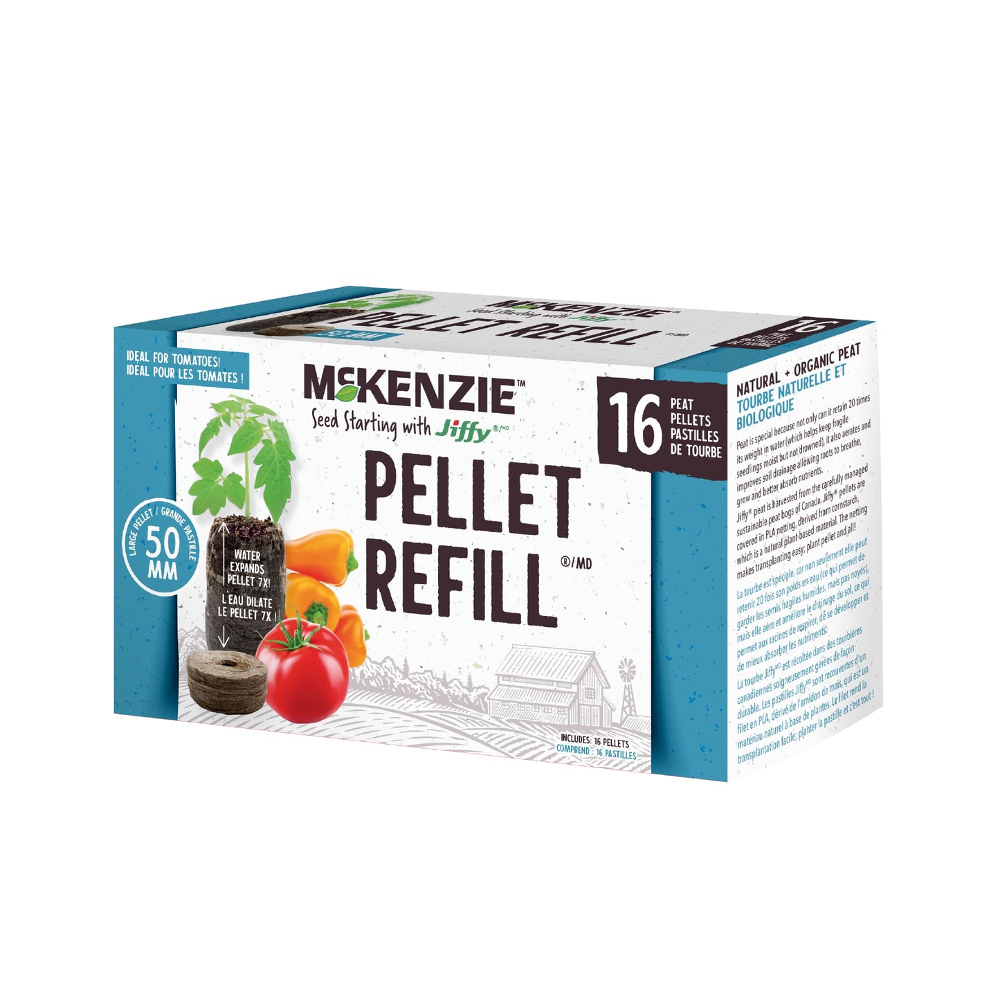 Jiffy Seed Starting 50mm Refill Pack (16 Pellets)