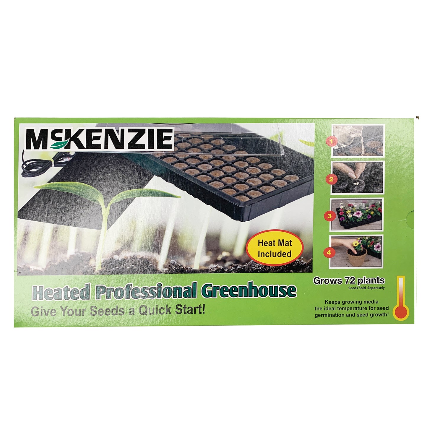 McKenzie Seeds Professional Heated Greenhouse
