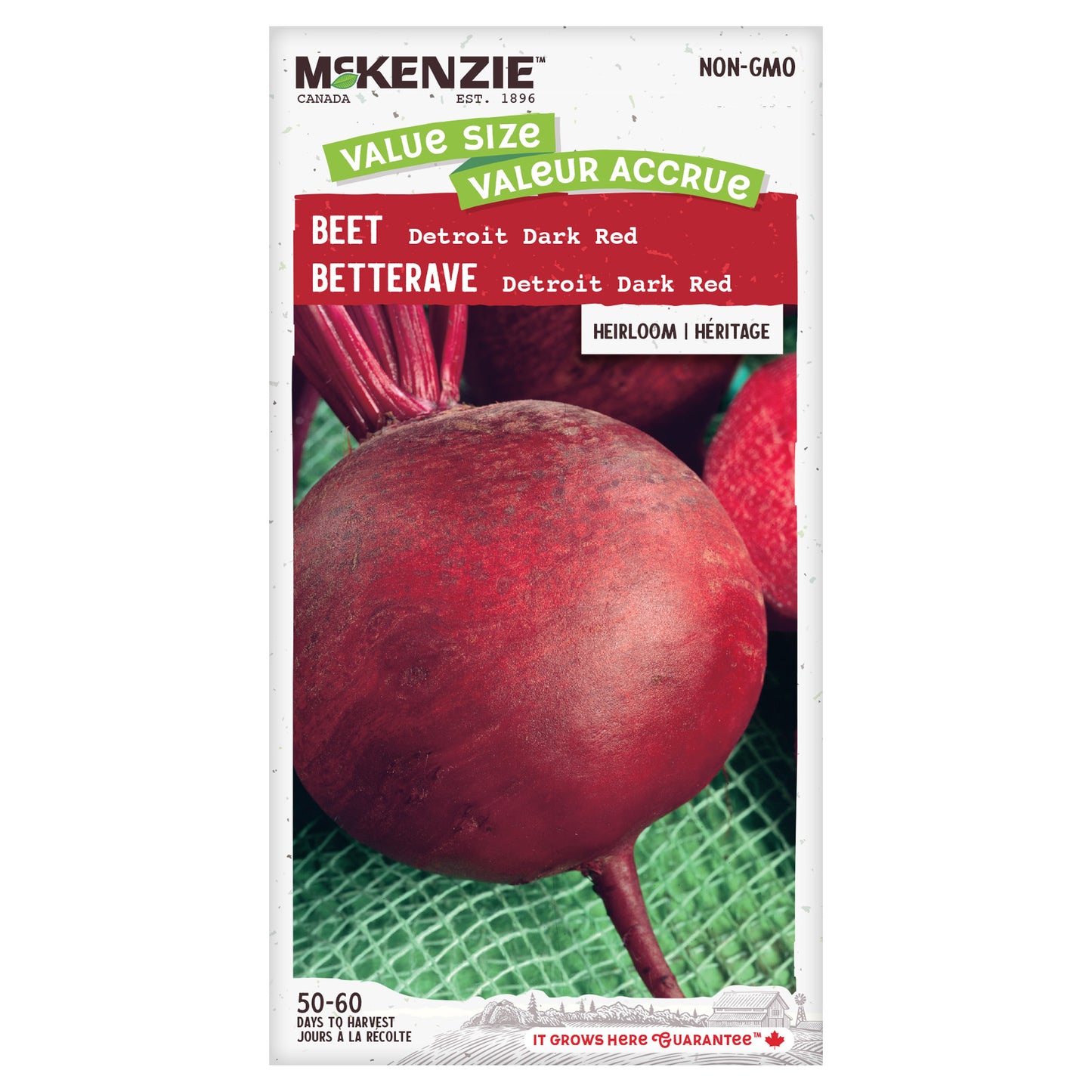 Beet, Detroit Dark Red Value Size Seeds