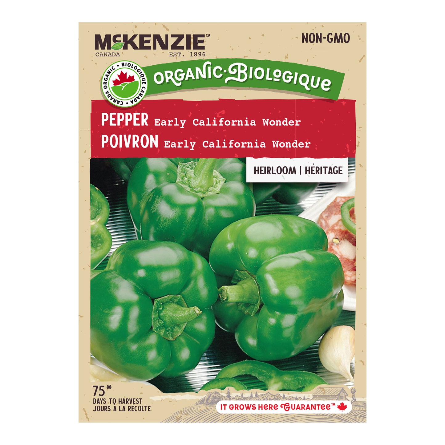 Pepper, California Wonder Organic Seeds
