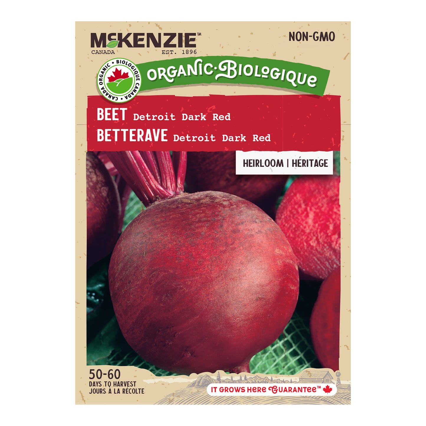 Beet, Detroit Dark Red Organic Seeds