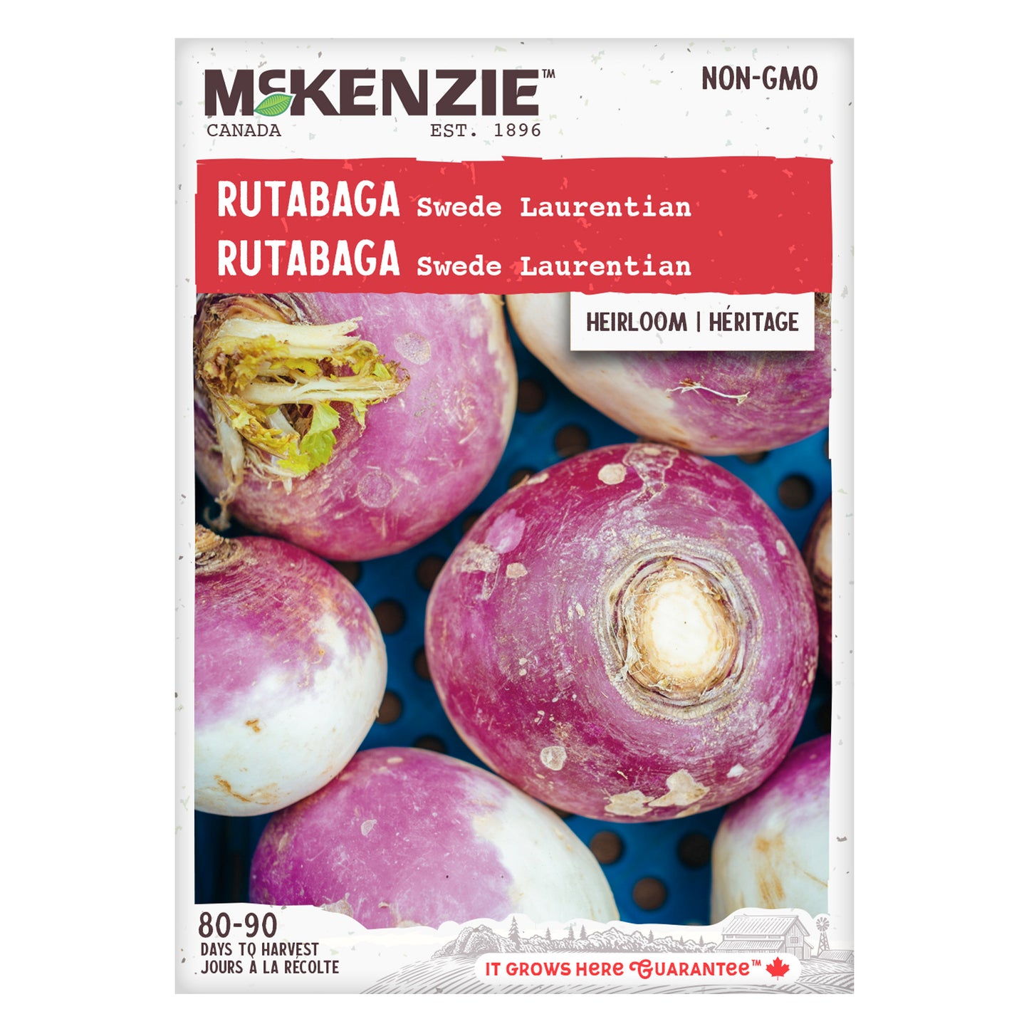 Mckenzie brand rutabaga seed packet