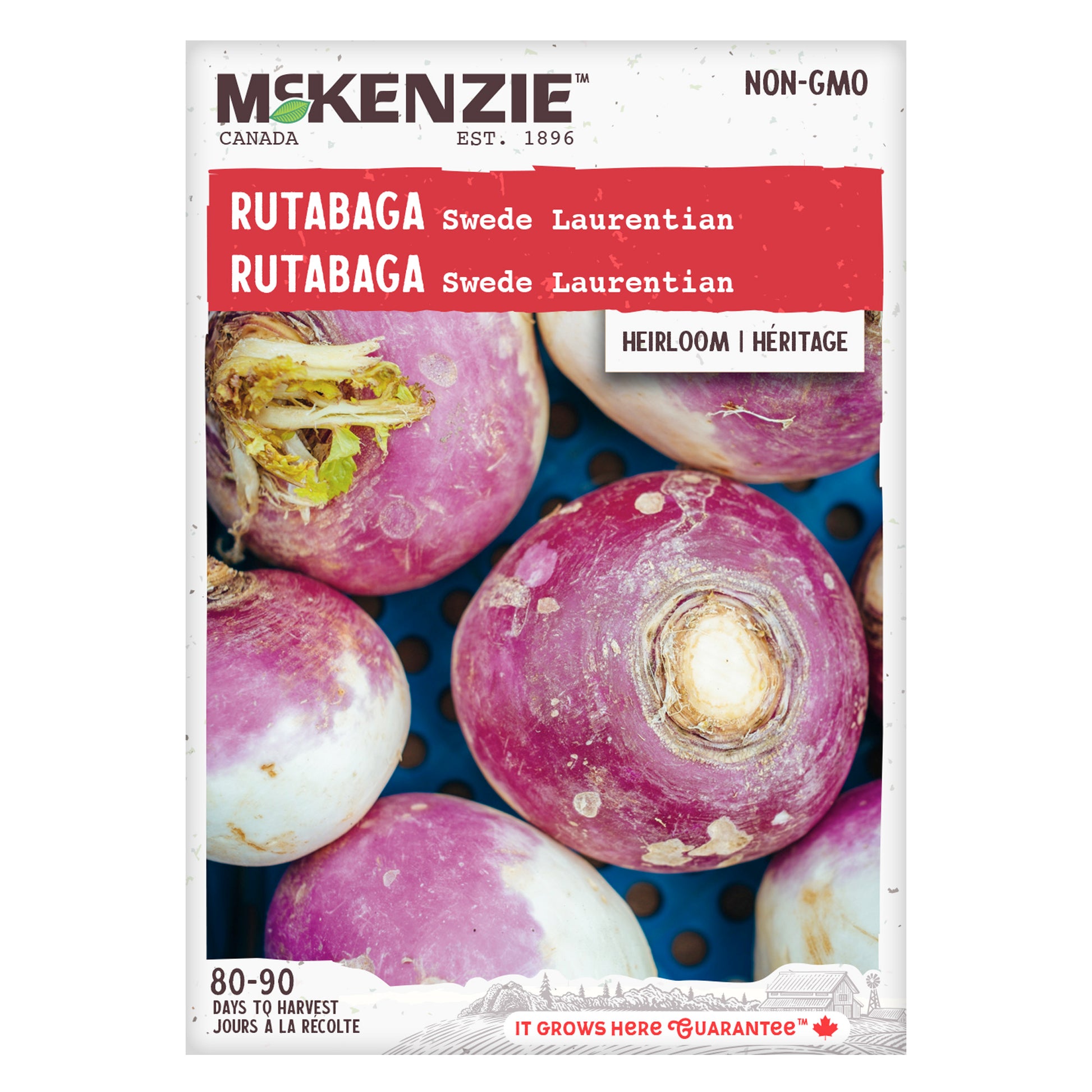 Mckenzie brand rutabaga seed packet
