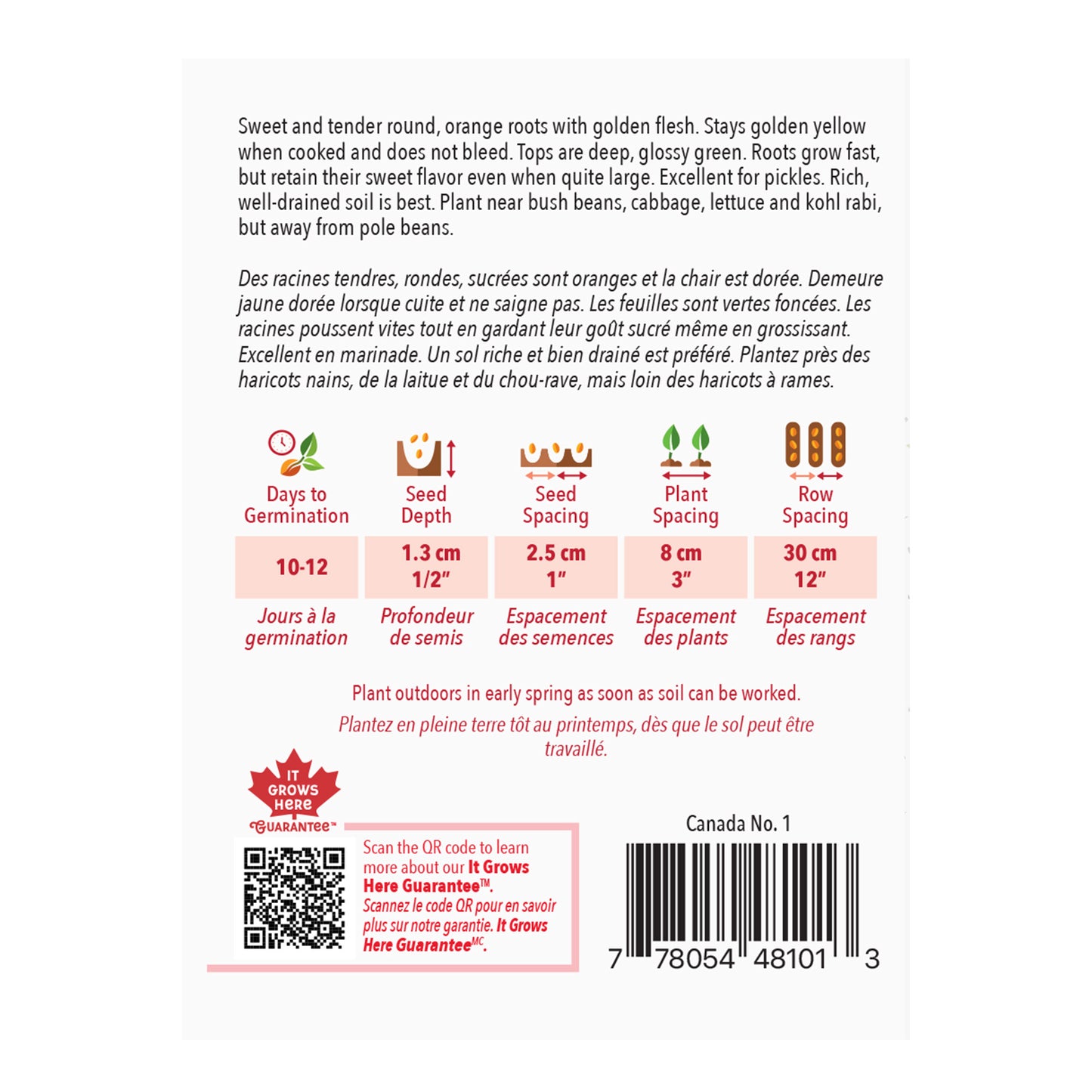 Beet, Golden Detroit Seeds