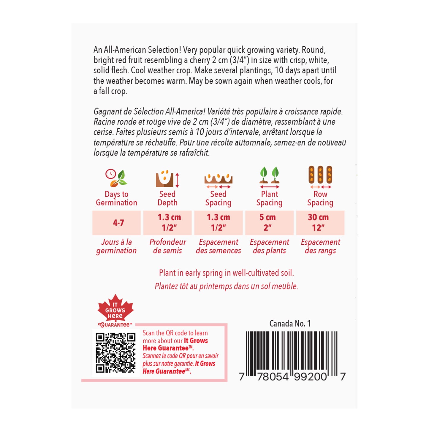 Radish, Cherry Belle Seeds