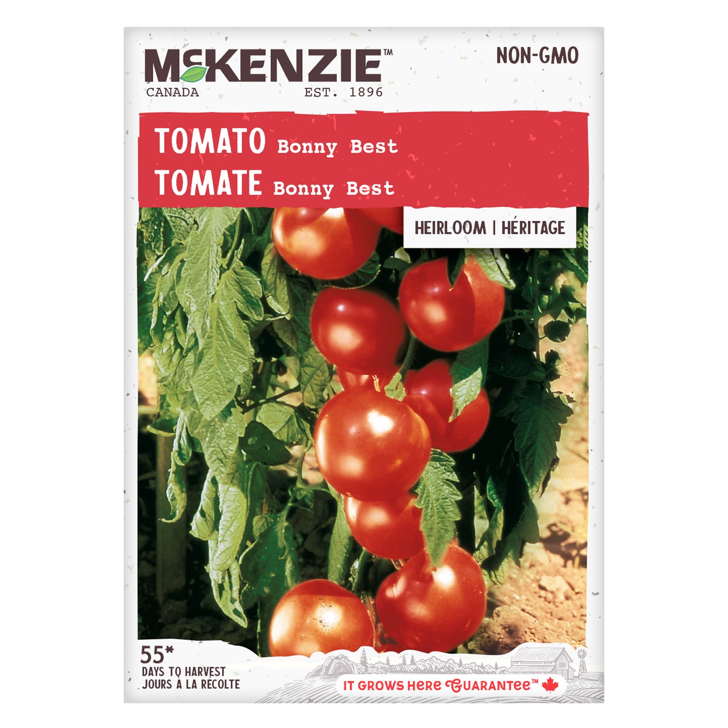 Mckenzie brand tomato seed packet