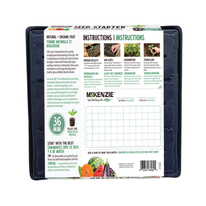 Jiffy Seed Starting Kit, 36 Cell 36mm Peat Pellets