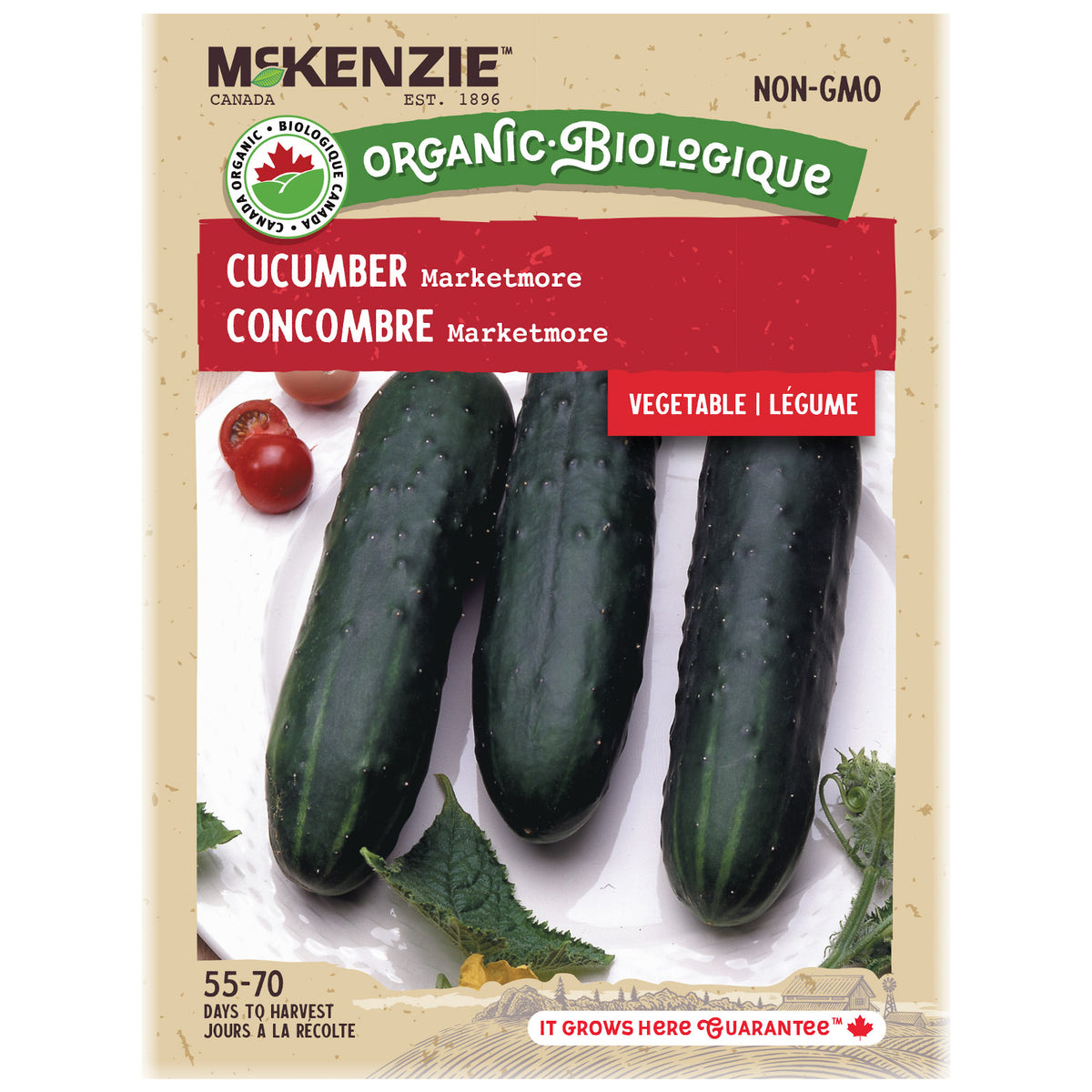 Buy Organic Cucumber Marketmore Seed Online | McKenzie Seeds