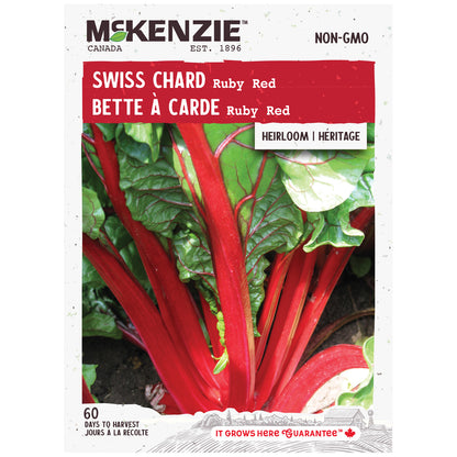 Swiss Chard, Ruby Red Seeds