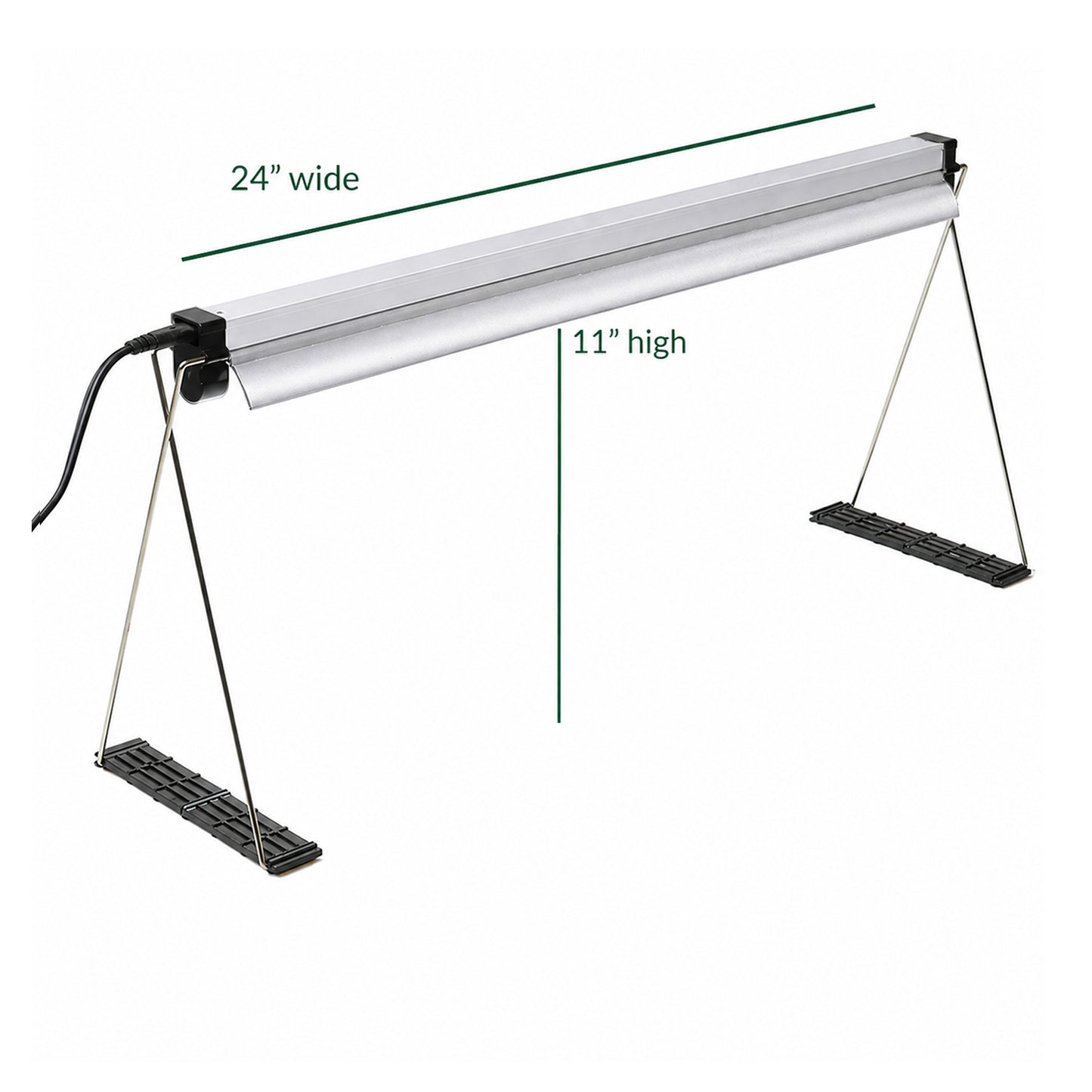 Grow light with height dimensions