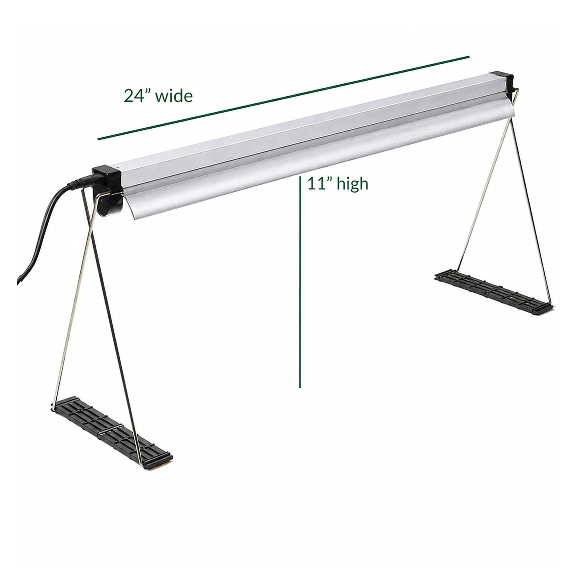 Grow light with height dimensions