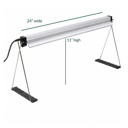 Grow light with height dimensions