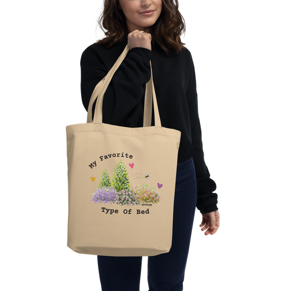 "My Favorite Type of Bed" Tote Bag