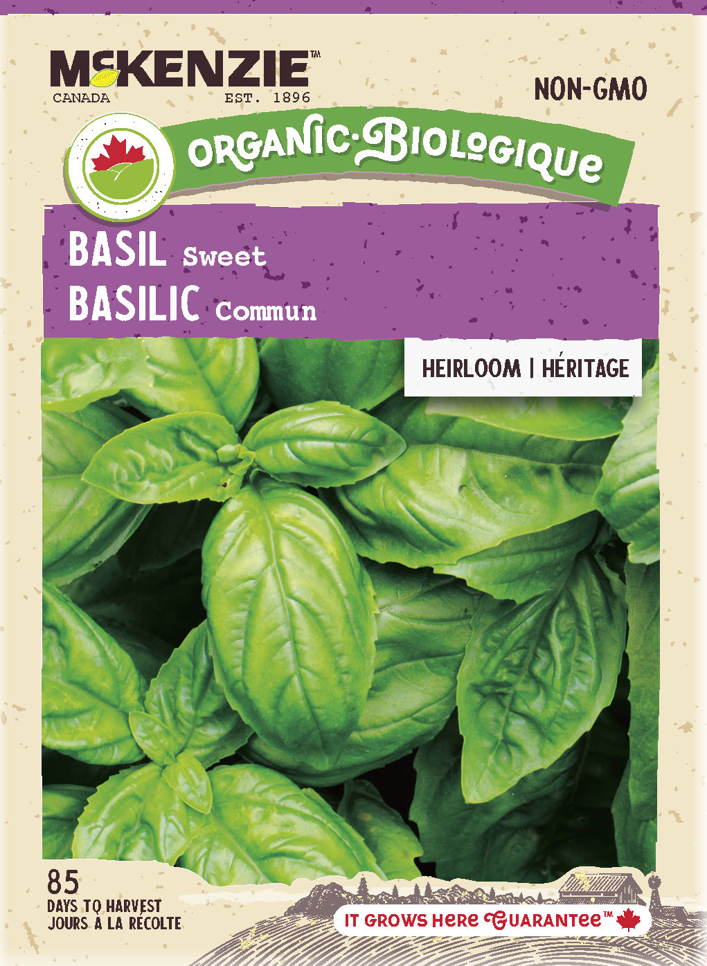 Organic Basil Seeds, Sweet