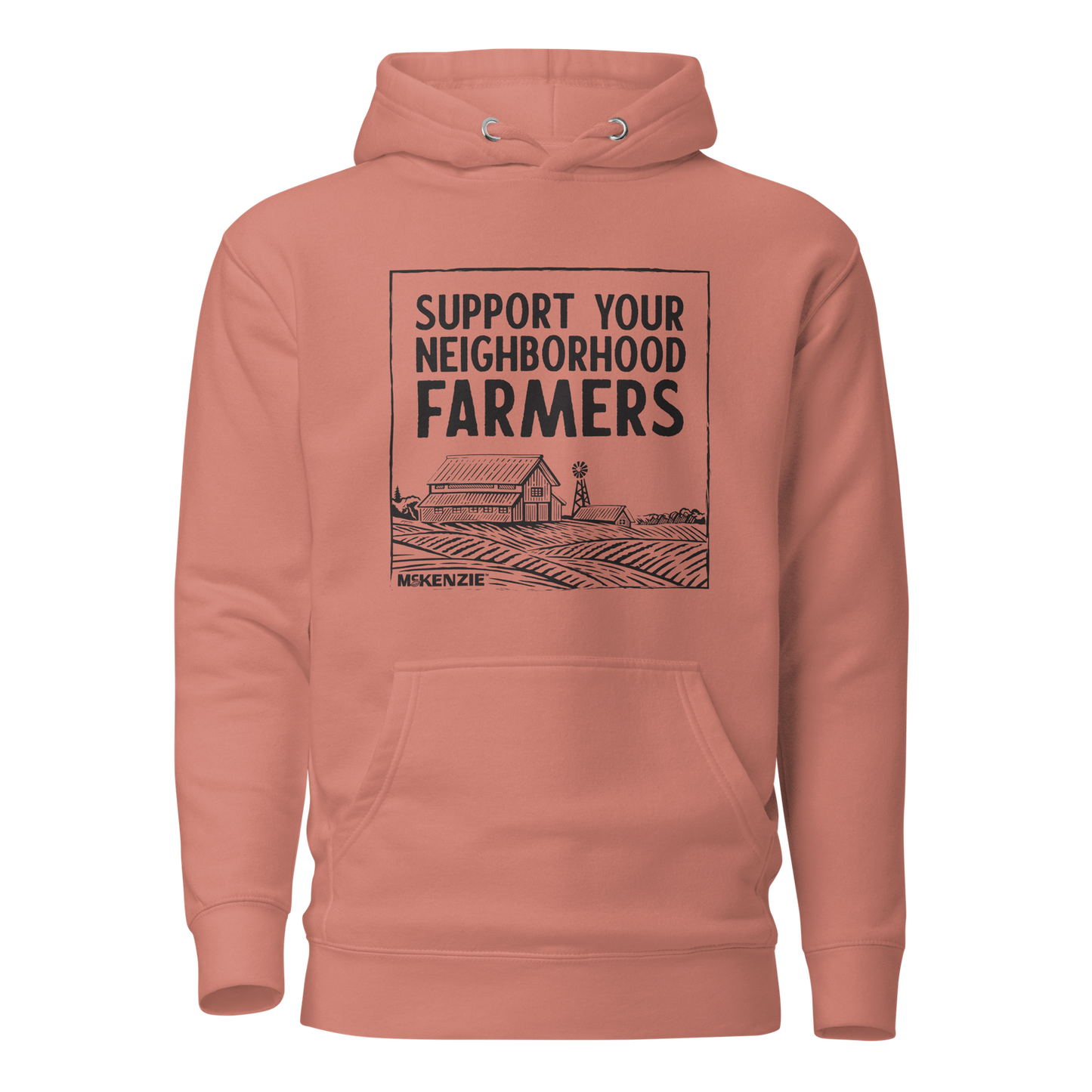 "Support Your Neighborhood Farmers" Cotton Unisex Hoodie
