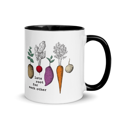 "Lets Root for Each Other" Ceramic Mug, 11 oz