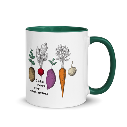 "Lets Root for Each Other" Ceramic Mug, 11 oz