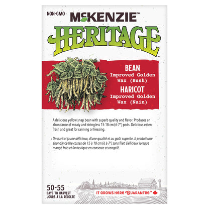 Bean Seeds, Improved Golden Wax Bush Bulk Pack