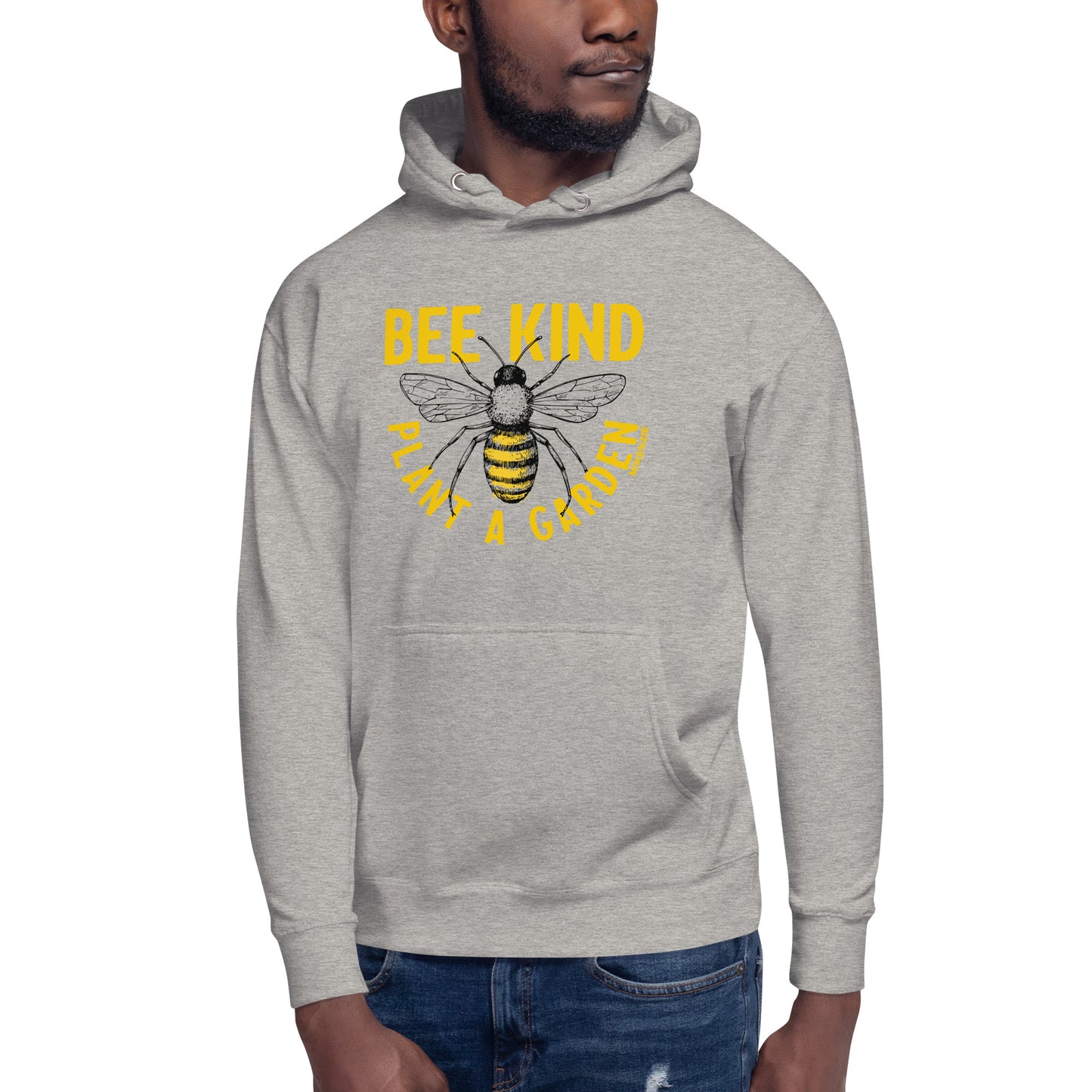 "Bee Kind, Plant A Garden" Cotton Unisex Hoodie