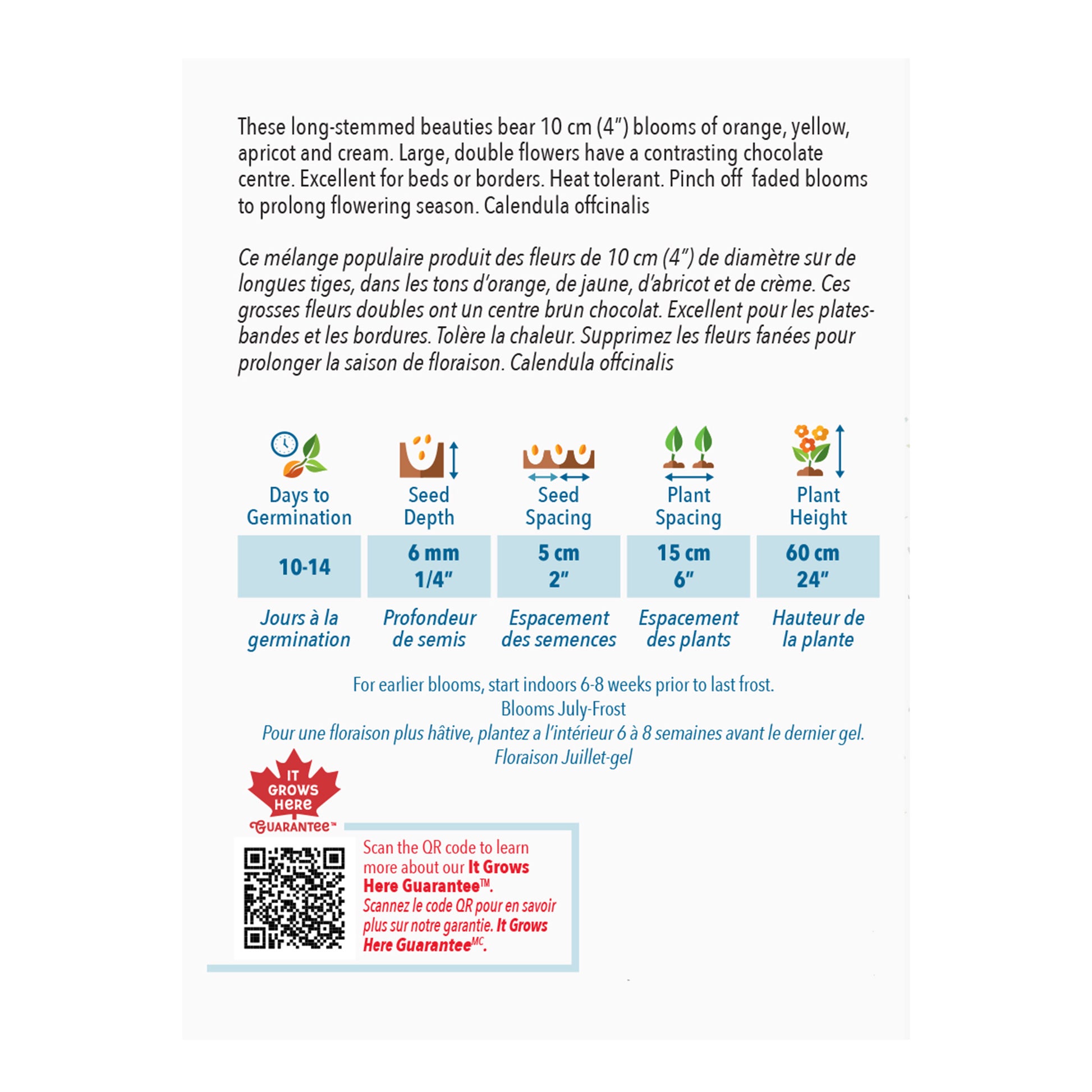 calendula seed planting instructions Buy Pacific Beauty Calendula Flower Seed Online