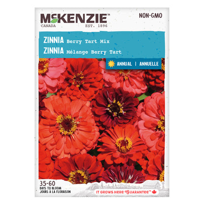 Zinnia Seeds, Berry Tart Mix