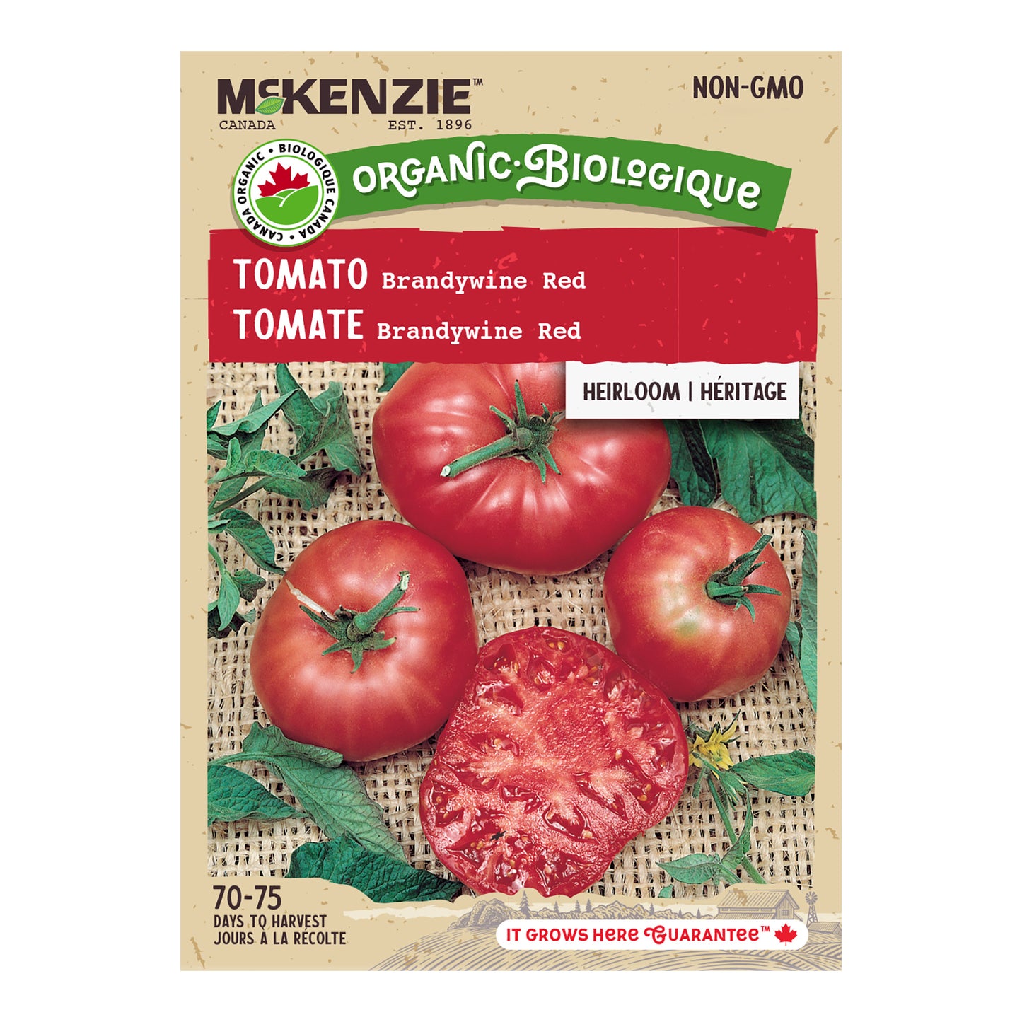 Organic Tomato Seeds, Brandywine