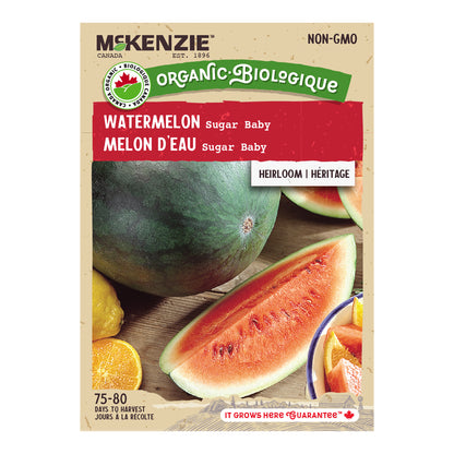 Organic Watermelon Seeds, Sugar Baby