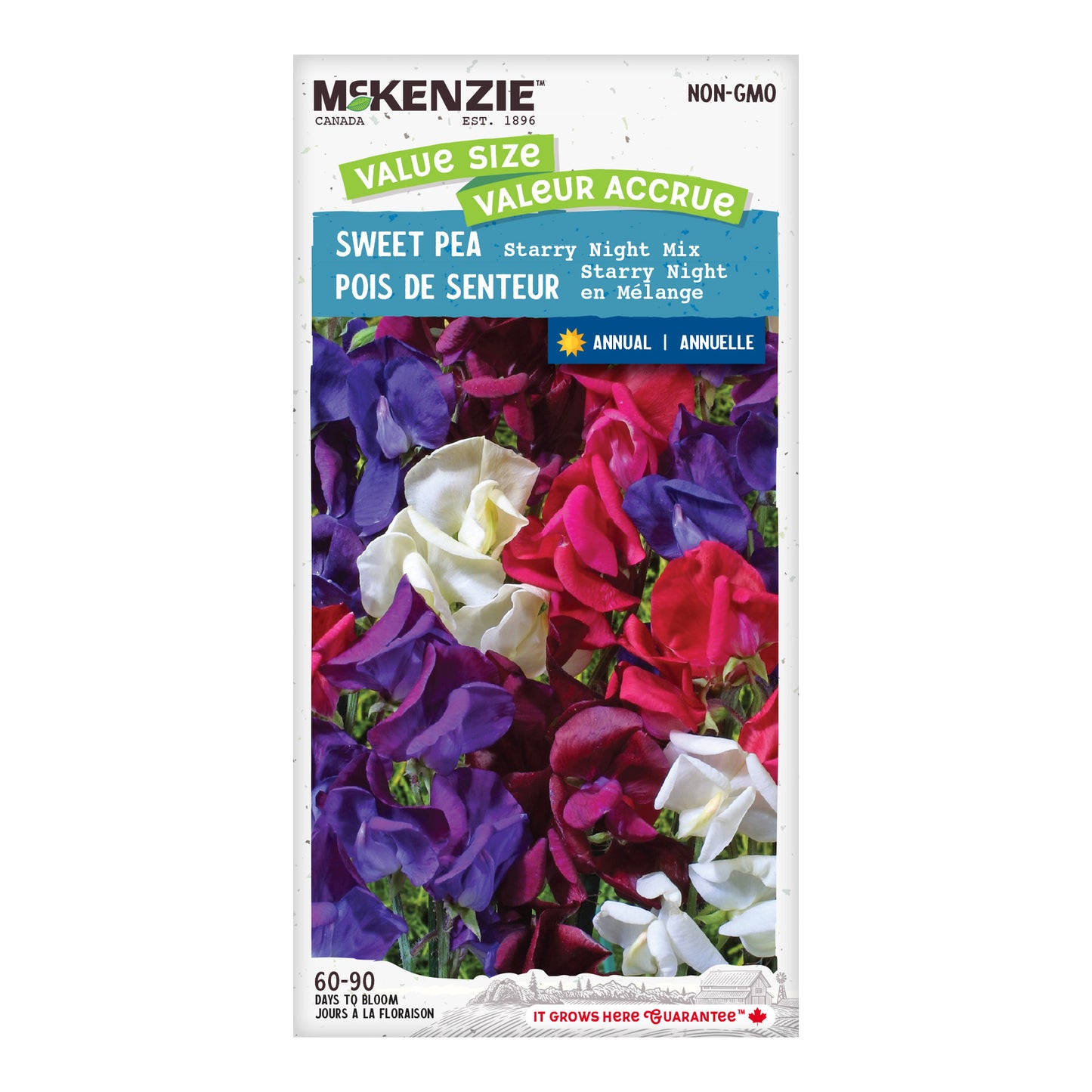 Sweet Pea, Starry Night Mix Value Size Seeds