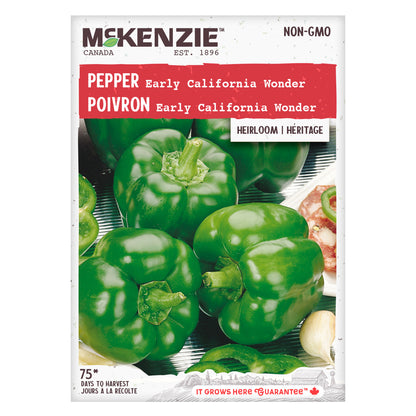 Pepper Seeds, Early California Wonder
