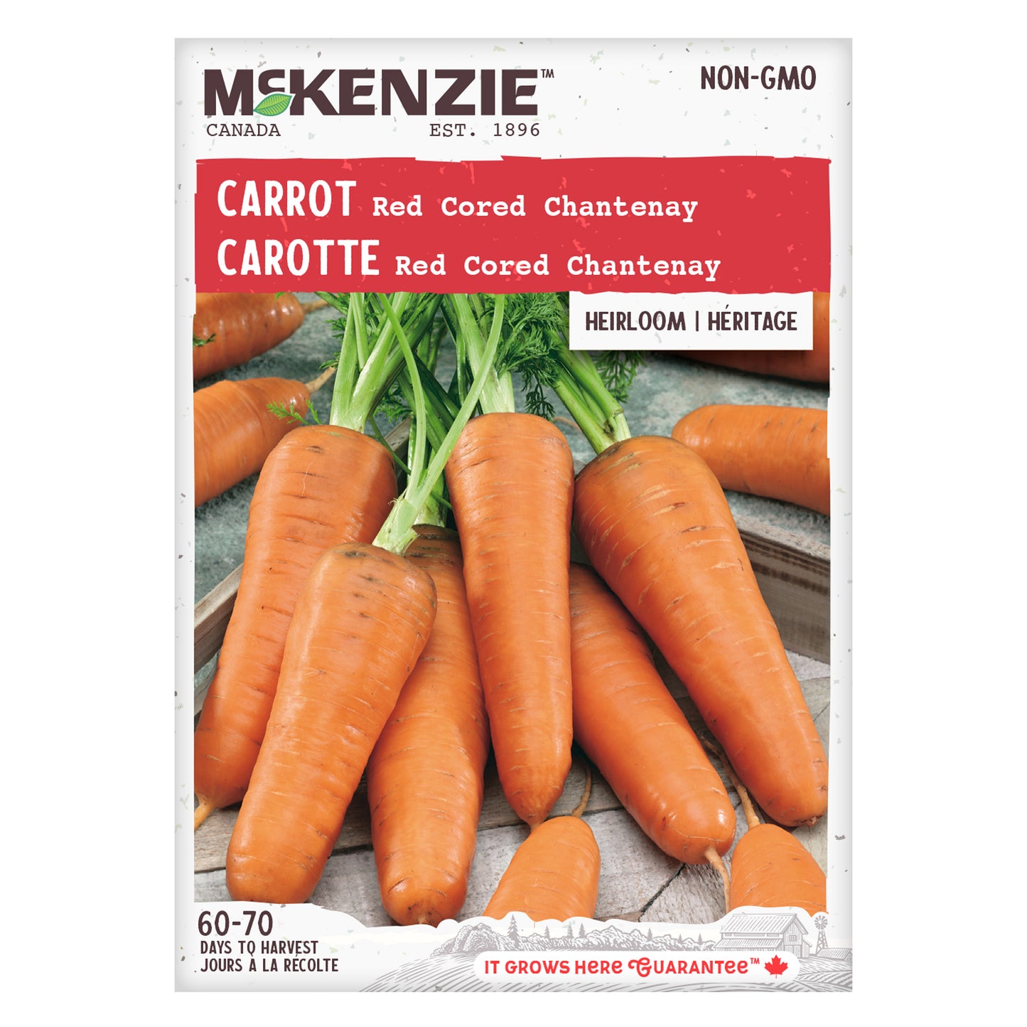 Carrot Seeds, Red Cored Chantenay