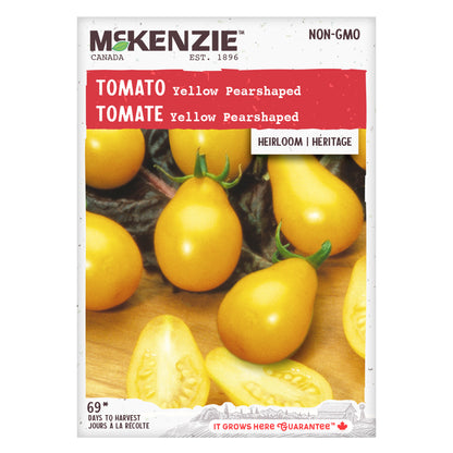 Tomato Seeds, Yellow Pearshaped
