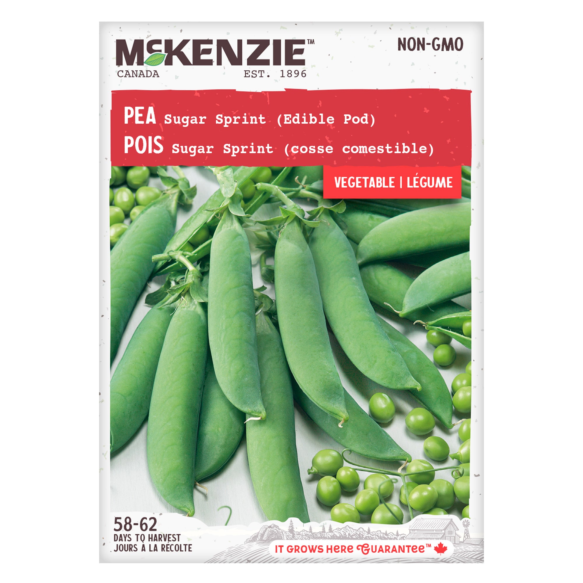 McKenzie Seeds Sugar Sprint Pea Seeds - Thumbnail 2