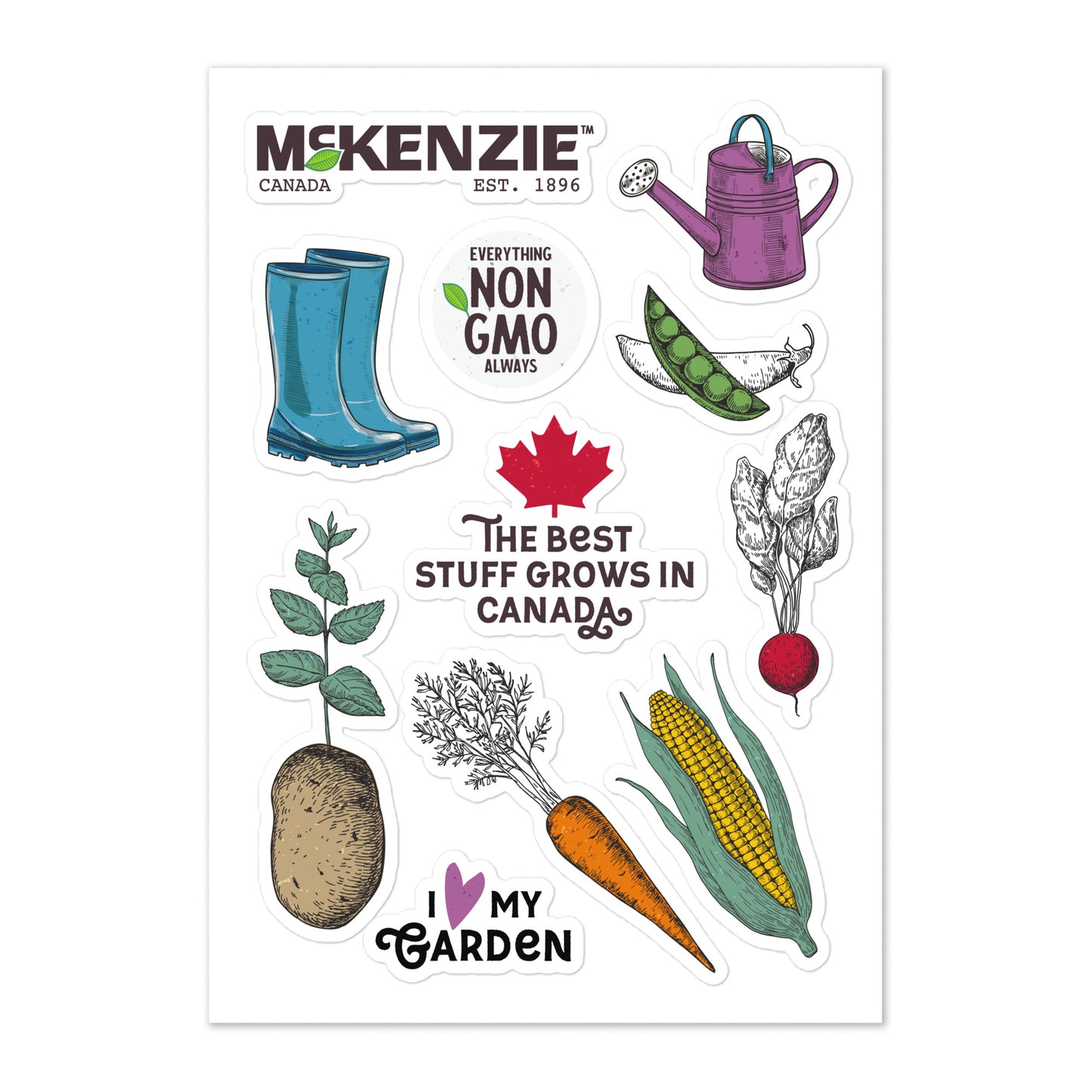 McKenzie Seeds Sticker Sheet