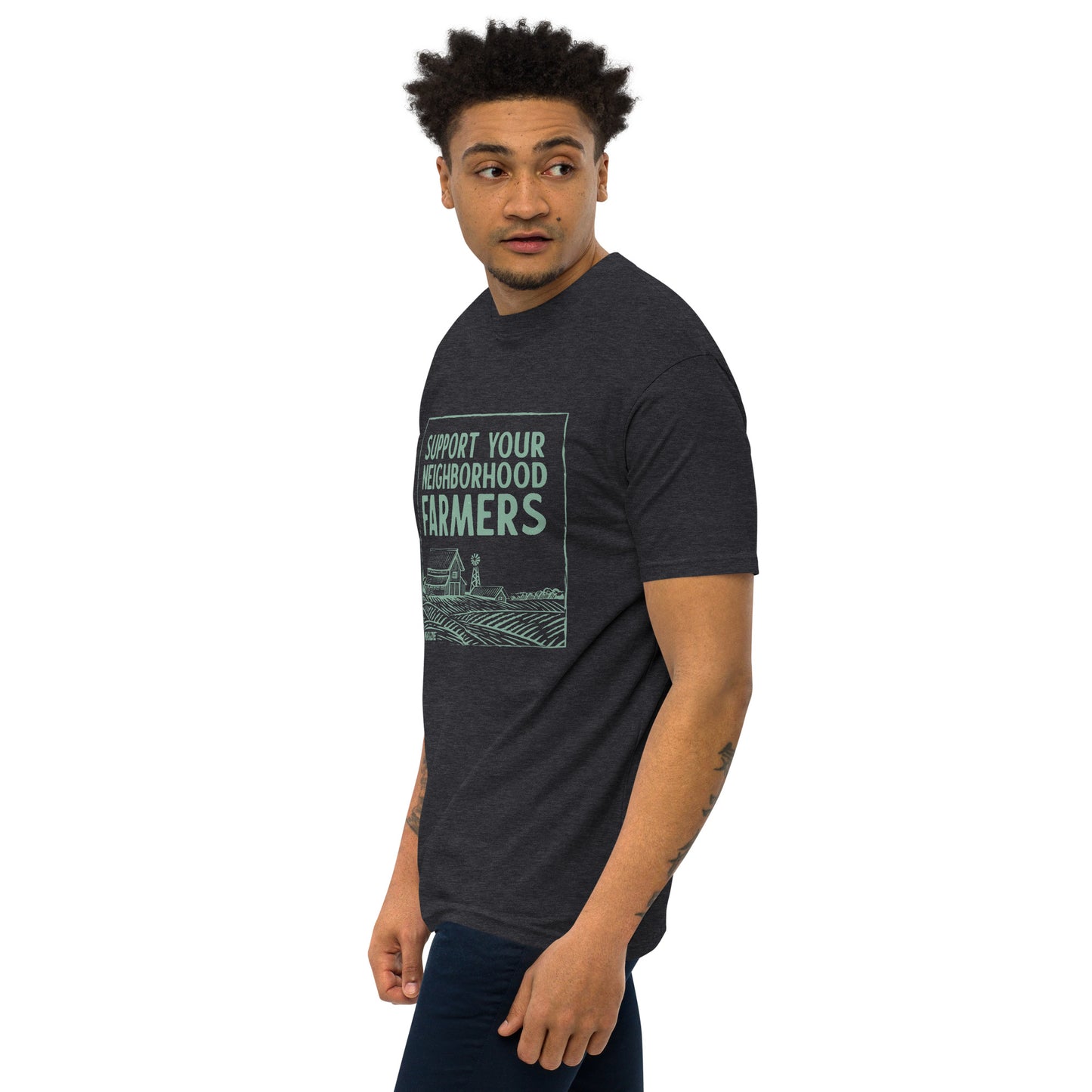 "Support Your Neighborhood Farmers" Men's T-Shirt