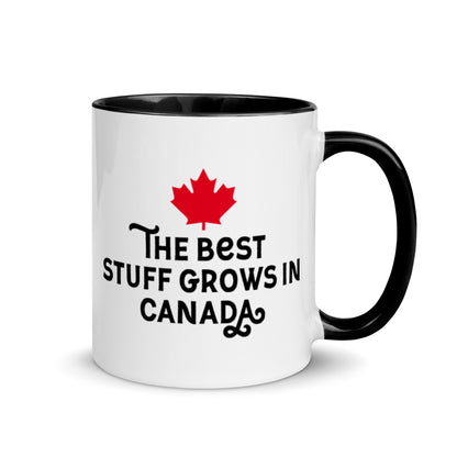 "The Best Stuff Grows in Canada" Ceramic Mug, 11 oz