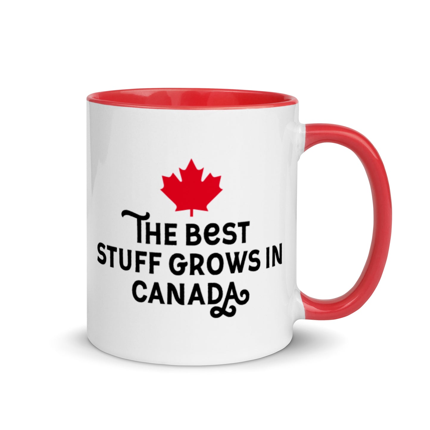 "The Best Stuff Grows in Canada" Ceramic Mug, 11 oz