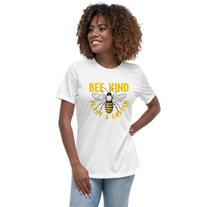 "Bee Kind, Plant A Garden" Woman's T-Shirt